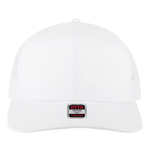 OTTO CAP 6 Panel Mid Profile Mesh Back Trucker Hat Thumbnail