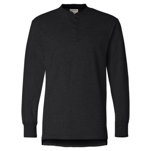 Men's Vintage Brushed Jersey Henley Thumbnail