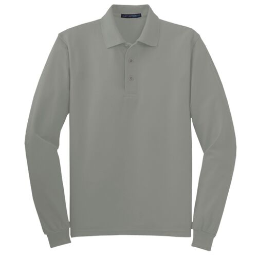 Tall Silk Touch Long Sleeve Polo Thumbnail