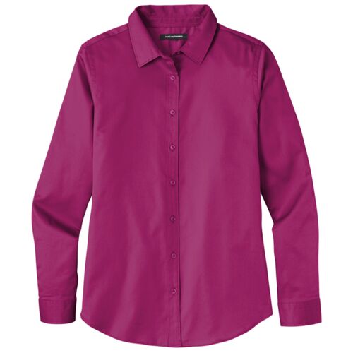 Ladies Long Sleeve SuperPro React  Twill Shirt Thumbnail
